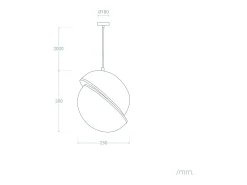 Lámpara Colgante Metal Venus Cromado
