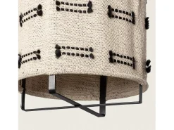 Lámpara Colgante Metal y Algodón Sioux Beige
