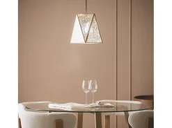 Lámpara Colgante Metal y Cristal Mattina ILUZZIA Dorado