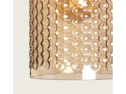 Lámpara Colgante Metal y Cristal Large Bernie Ámbar
