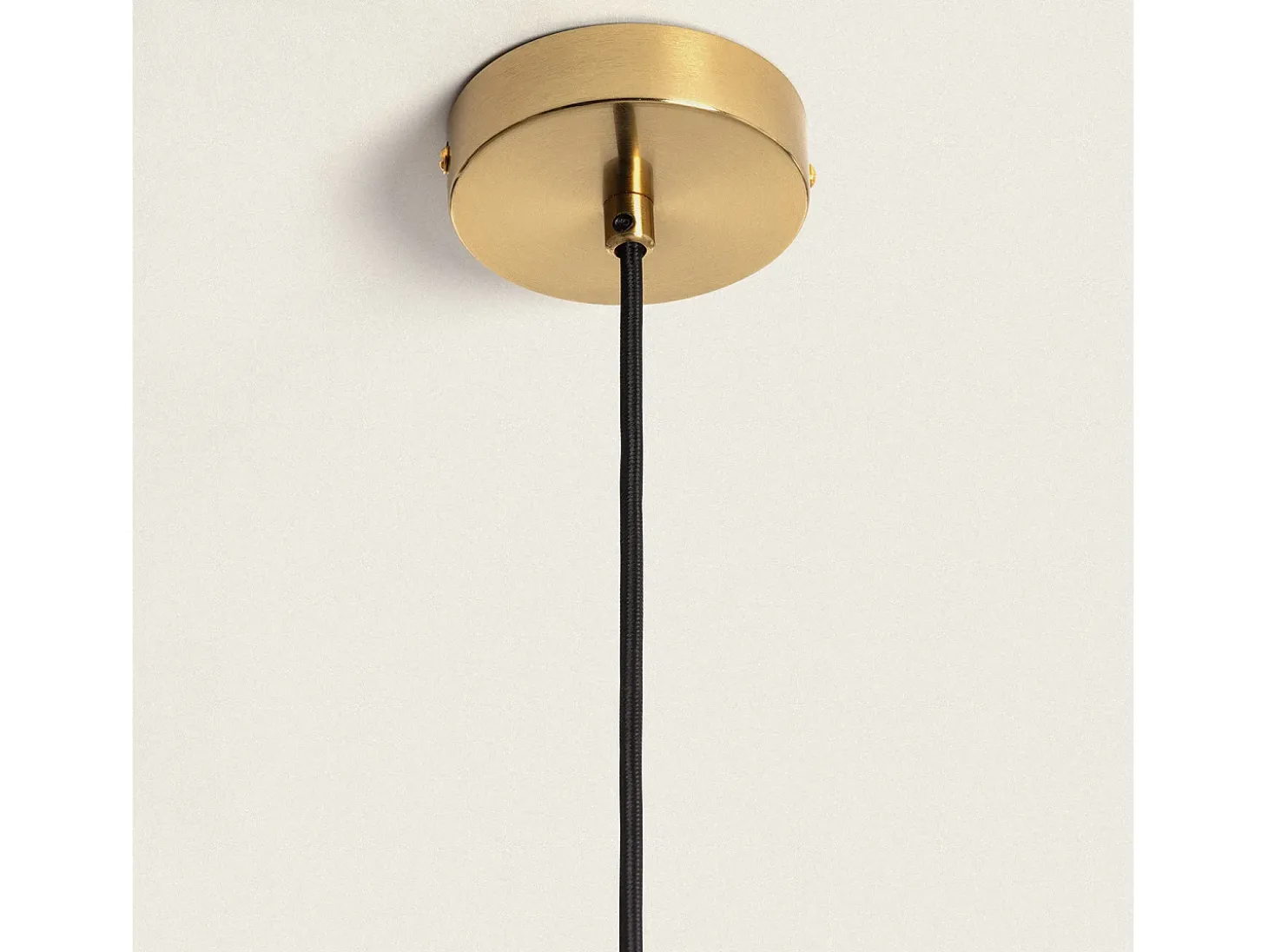Lámpara Colgante Metal y Cristal Moonlight Brass Dorado
