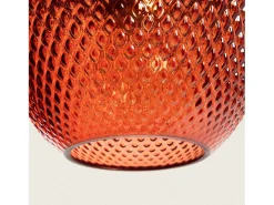 Lámpara Colgante Metal y Cristal Red Stiklu Rojo