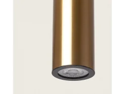 Lámpara Colgante Metal y Cristal Luyo Negro Mate