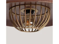 Lámpara Colgante Metal y Madera Alika ILUZZIA Dorado
