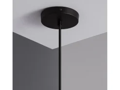 Lámpara Colgante Metal y Madera Arbat Negro