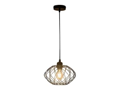 Lámpara colgante NETTLIFE Lámpara colgante industrial negra - Lámpara colgante vintage de metal Lámpara colgante retro E27