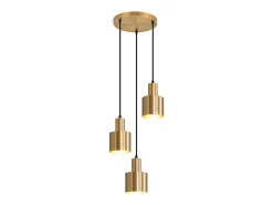 Lámpara colgante NETTLIFE para mesa de comedor, lámpara colgante vintage, 3 llamas, redonda, diseño moderno, E27