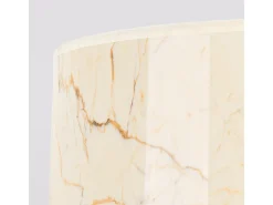 Lámpara colgante Nevia minimalista de CLORURO DE POLIVINILO - 1 fuentes luminosas - L.40 x A.137 cm - mármol beige/negro