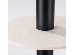 Lámpara colgante Pelta moderno de fieltro/acero - 1 fuentes luminosas - L.30 x A.126 cm - beige/negro