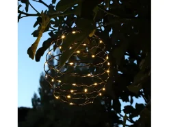 Lámpara colgante portátil para exteriores alimentada por energía solar H37CM ORION