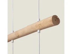 Lámpara Colgante Ratán y Madera Linfen Natural