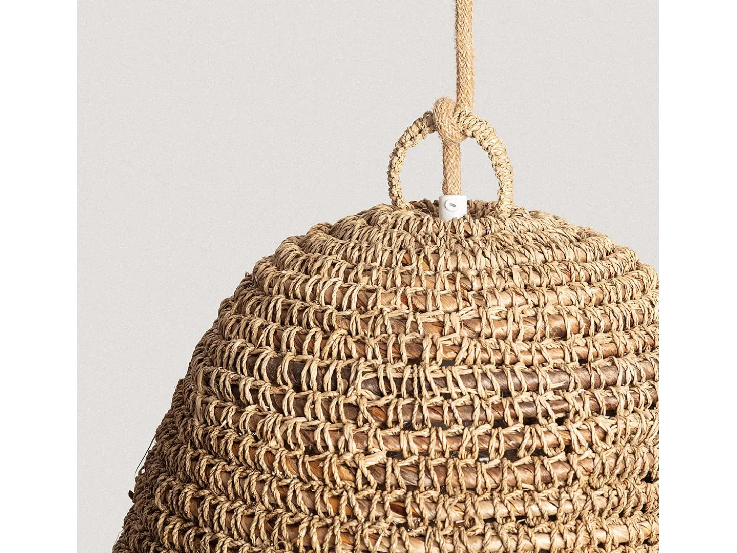Lámpara Colgante Ratán y Yute Rahan ILUZZIA Natural