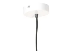 Lámpara colgante redonda 25 W blanca 28,5 cm E27 ES550687