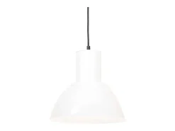 Lámpara colgante redonda 25 W blanca 28,5 cm E27 ES550687