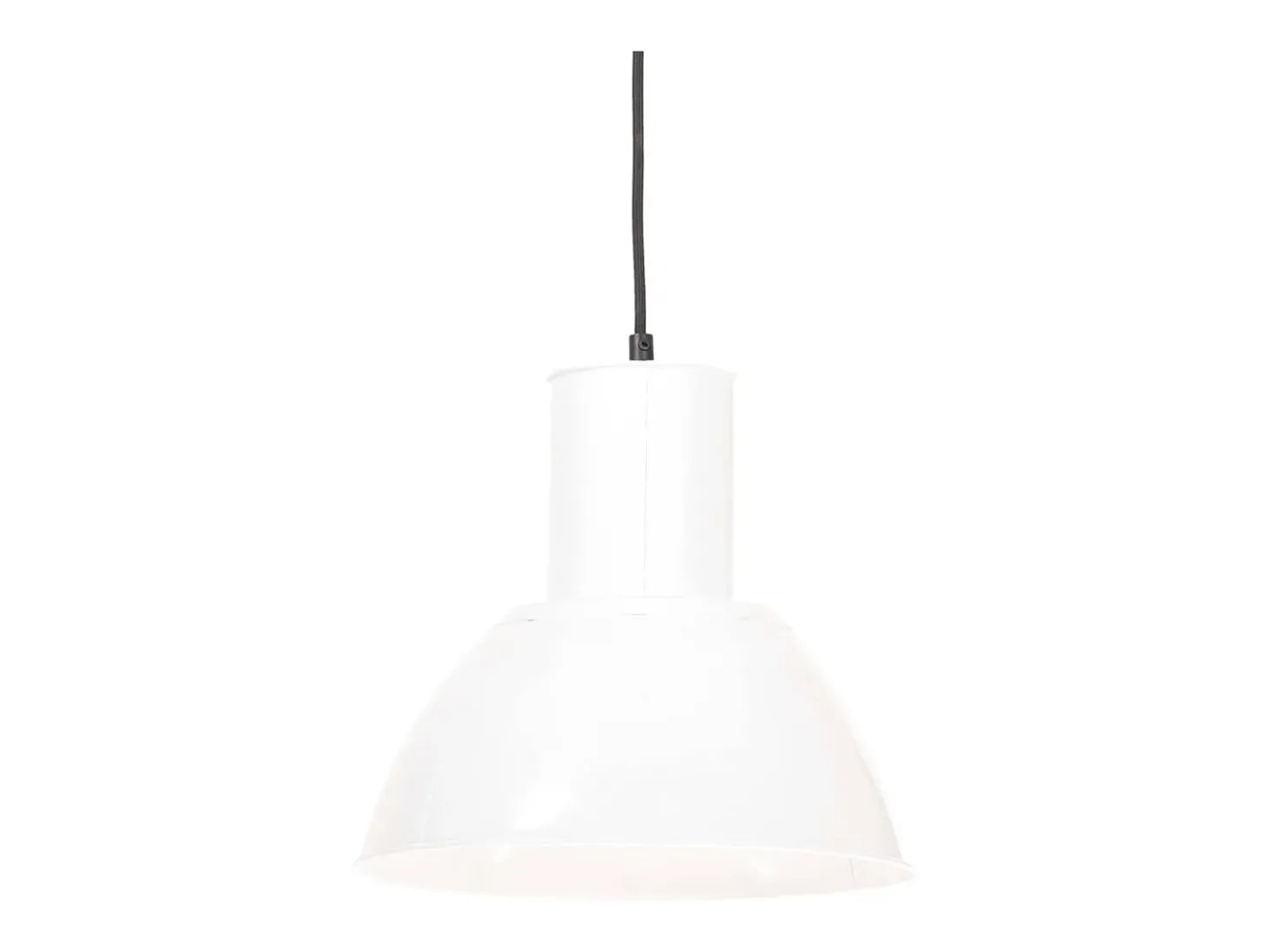 Lámpara colgante redonda 25 W blanca 28,5 cm E27 ES550687