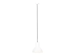 Lámpara colgante redonda 25 W blanca 28,5 cm E27 ES550687