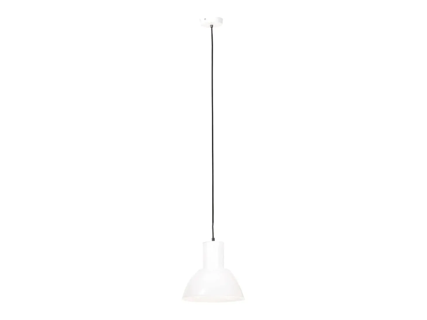 Lámpara colgante redonda 25 W blanca 28,5 cm E27 ES550687