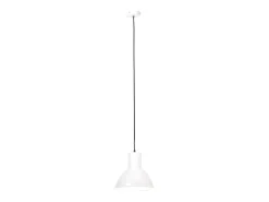 Lámpara colgante redonda 25 W blanca 28,5 cm E27 ES550687