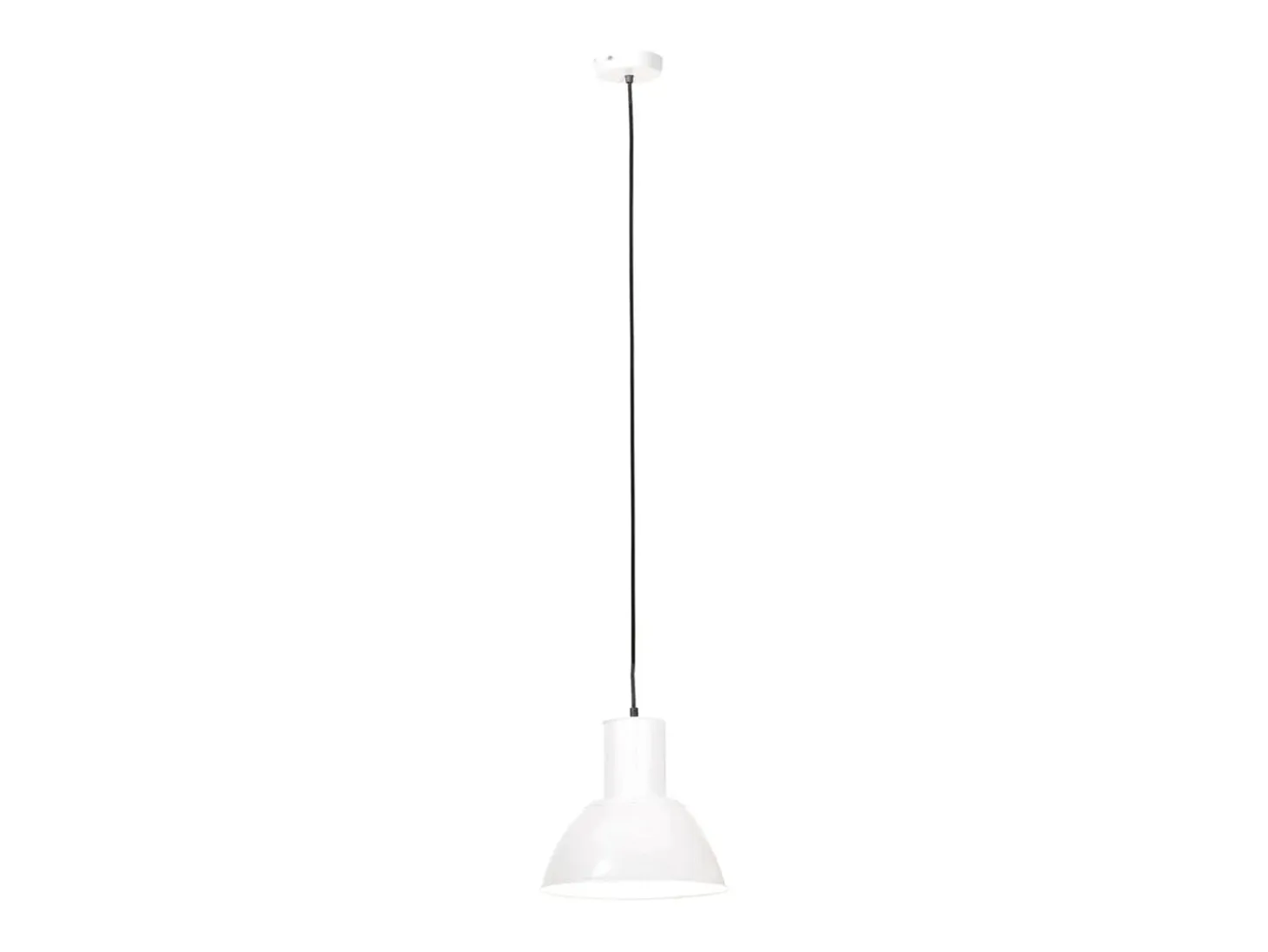 Lámpara colgante redonda 25 W blanca 28,5 cm E27 ES550687