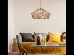 Lámpara colgante SARAH de mimbre trenzado para un diseño natural y acogedor