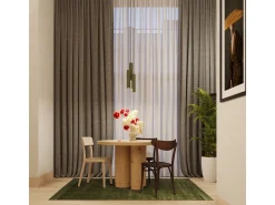 Lámpara colgante Toris desván de acero - 3 fuentes luminosas 3000K - L.19,5 x A.108 cm - verde oliva