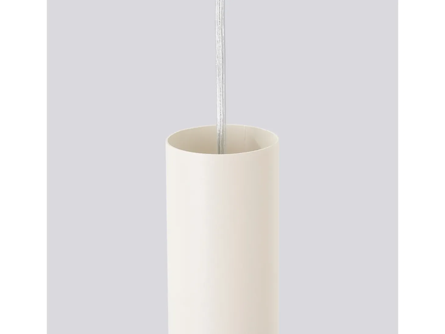 Lámpara colgante Toris desván de acero - 1 fuentes luminosas 4000K - L.8 x A.118 cm - beige