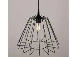 Lámpara Colgante Trapo Moderno De Acero - 1 Fuentes Luminosas - L.35 X A.91 Cm - Negro
