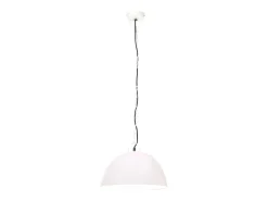 Lámpara colgante vintage 25 W blanca redonda 41 cm E27 ES711072