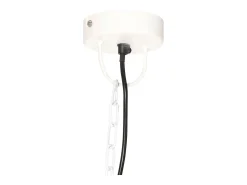 Lámpara colgante vintage 25 W blanca redonda 41 cm E27 ES711072