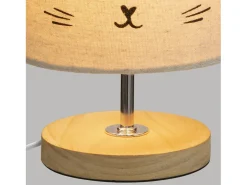Lámpara con pantalla de gato
