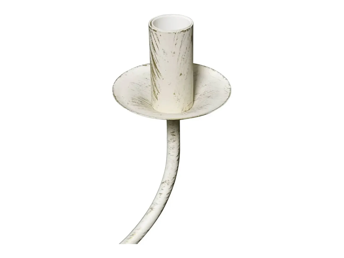Lámpara de araña antique metal blanco 8 bombillas E14 ES218112