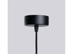 Lámpara De Araña Halo Moderno De Aluminio - 6 Fuentes Luminosas - L.64 X A.230 Cm - Negro
