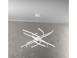 Lámpara de araña LED moderna Tornado, 69 W, 4450 lm, 1163/S80, color negro