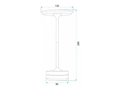 Lámpara De Cabecera Toolight App1371-T Black