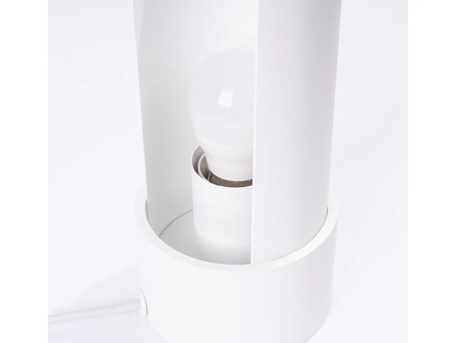 Lámpara de escritorio Torow minimalista de acero - 1 fuentes luminosas 3000K - L.10 x A.21 cm - blanco