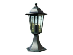 Lámpara de jardín 2 uds aluminio verde oscuro/negro ES647532