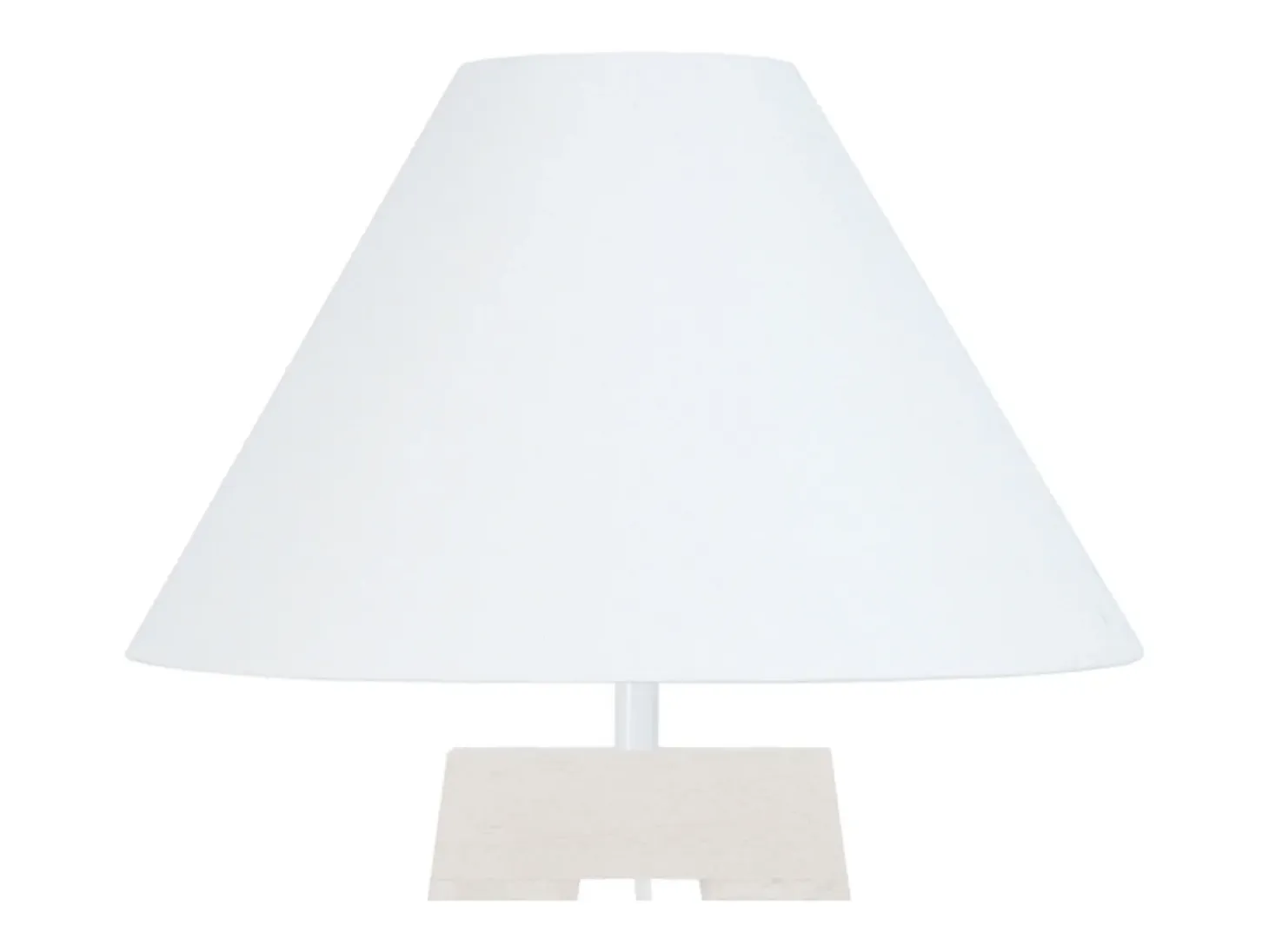 Lámpara de Mesa TOSEL ,madera,Blanco,A54xD 30xP30cm