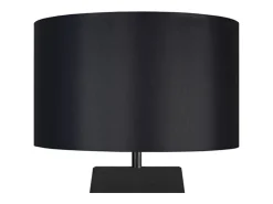 Lámpara de Mesa TOSEL ,madera,Negro ,A56xD30xP30cm