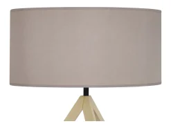 Lámpara de Mesa TOSEL ,madera,Blanco ,A48xD35xP35cm