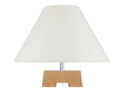Lámpara de Mesa TOSEL ,madera,natural,A54xD30x P30cm