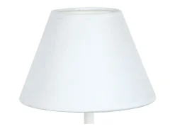 Lámpara de Mesa TOSEL ,metal,Blanco , A 39xD18xP18cm