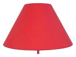 Lámpara de Mesa TOSEL ,metal,Rojo,A 57xD35x P 35cm
