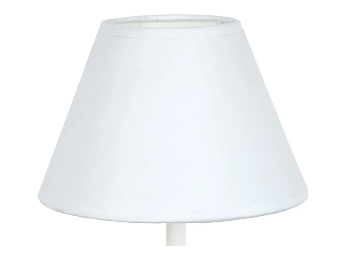 Lámpara de Mesa TOSEL ,metal,Blanco ,A39xD18xP18cm