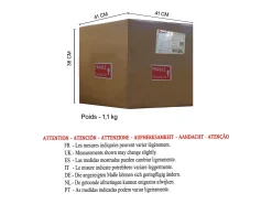 Lámpara de Mesa TOSEL ,metal,natural,A54xD30xP30cm