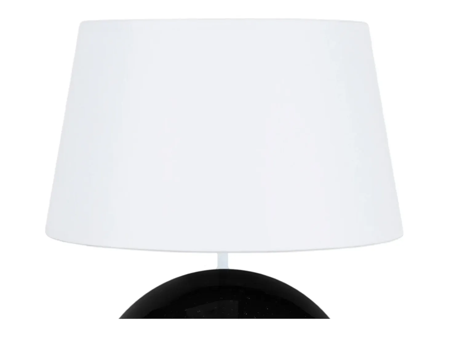 Lámpara de Mesa TOSEL ,vidrio,Negro ,A50xD35x P 35cm