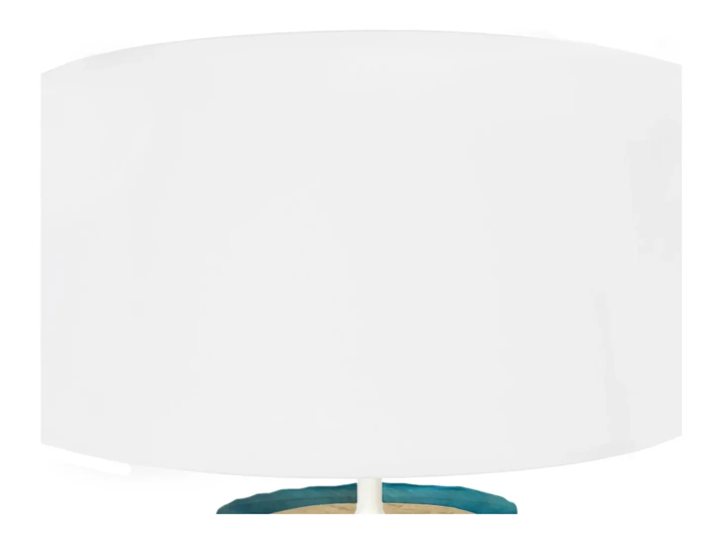 Lámpara de Mesa TOSEL ,vidrio,Azul ,A45xD30xP30cm