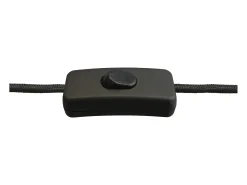 Lámpara de mesa BRANCH de madera y acero - Alt. 41,3 cm - IP20, cable 2 mts- on&off- gu10 - 9W - negro