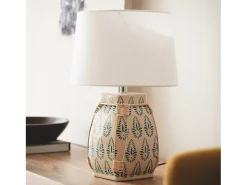 Lámpara de Mesa Cerámica Ariché Blanco