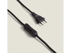 Lámpara de Mesa Cerámica Bajawa Negro