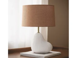 Lámpara de Mesa Cerámica Bulga Blanco